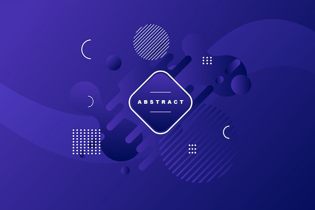 Fondo morado con forma geométrica y rayas