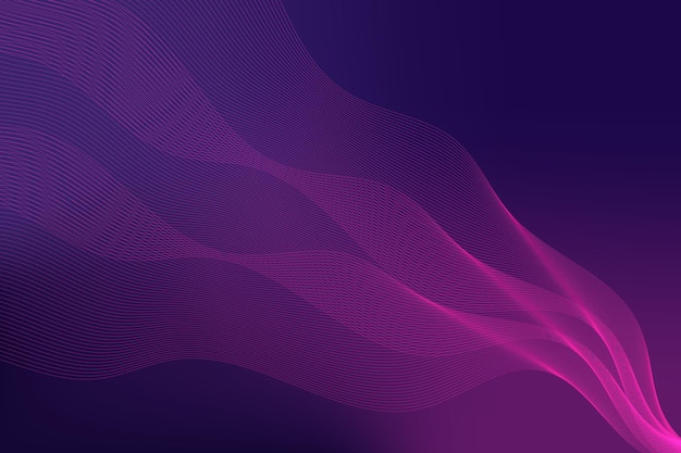 Un fondo morado con una línea ondulada en el medio.