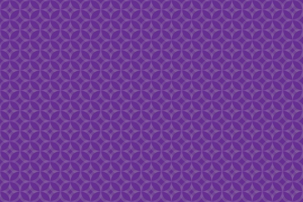 Fondo morado con un patrón de círculos y estrellas.