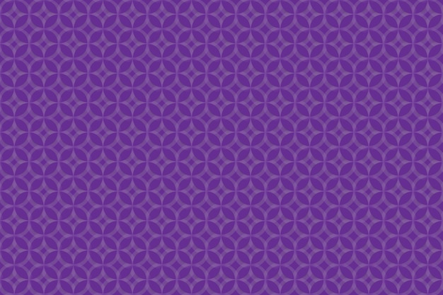 Fondo morado con un patrón de círculos y estrellas.