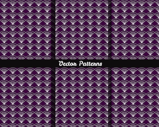 Un fondo morado con un patrón de corazones y estrellas.