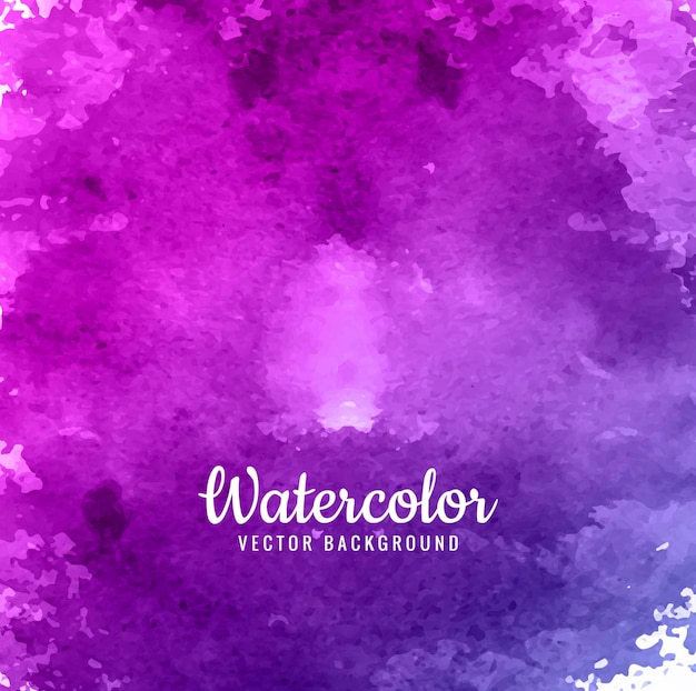 Fondo morado vectorial de acuarela