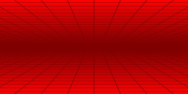 Fondo de mosaico abstracto con perspectiva en colores rojos