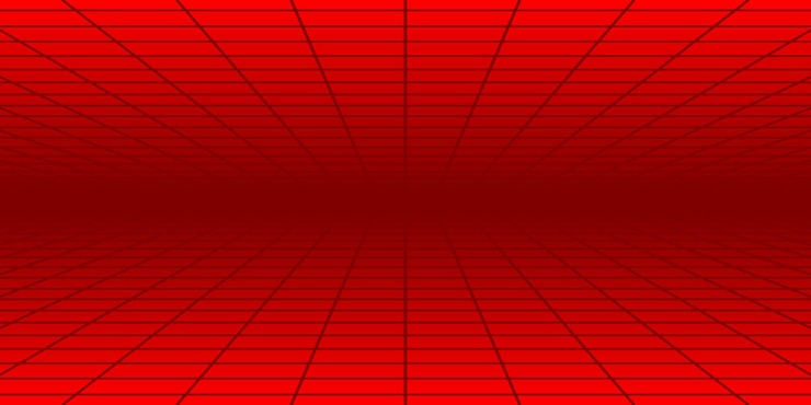 Vector fondo de mosaico abstracto con perspectiva en colores rojos