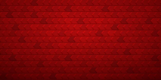 Fondo de mosaico abstracto de polígonos encajados entre sí, en colores rojos