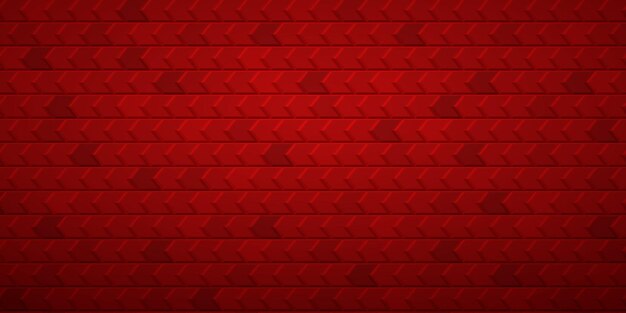 Fondo de mosaico abstracto de polígonos encajados entre sí, en colores rojos