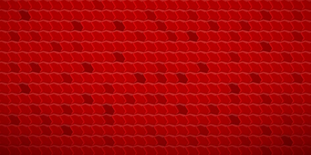 Fondo de mosaico abstracto de polígonos encajados entre sí, en colores rojos