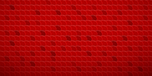 Fondo de mosaico abstracto de polígonos encajados entre sí, en colores rojos