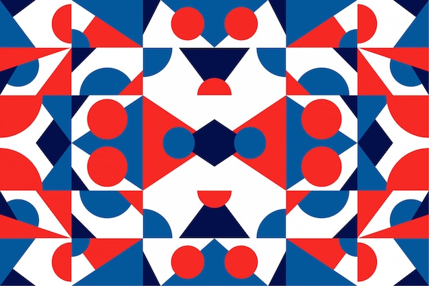 Fondo de mosaico de formas geométricas coloridas