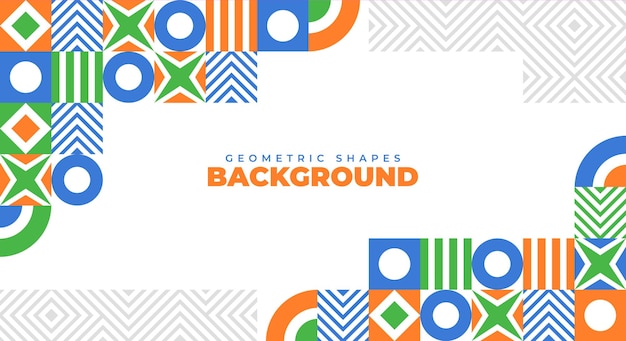 Fondo de mosaico geométrico plano
