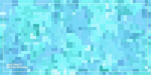 Fondo de mosaico de mosaico cuadrado de píxeles geométricos abstractos azules