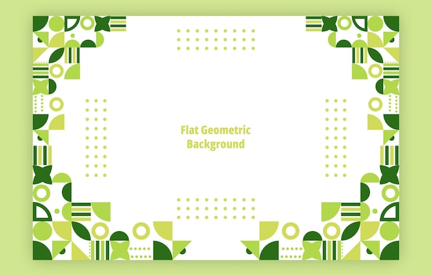 Fondo de mosaico plano formas geométricas