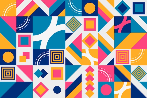 Fondo de mosaico plano