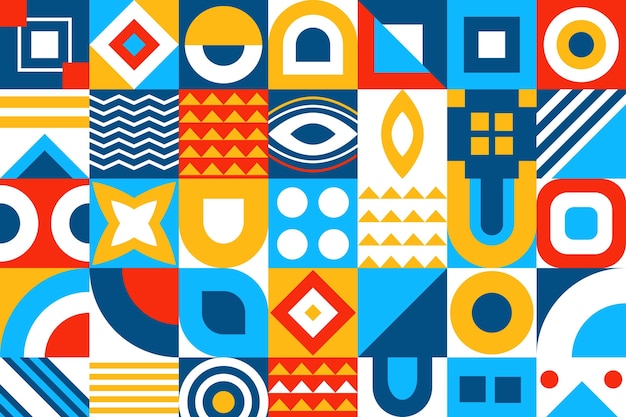 Fondo de mosaico plano