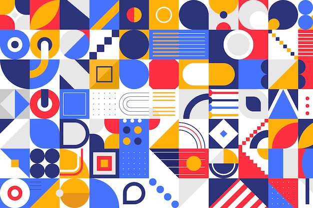 Fondo de mosaico plano