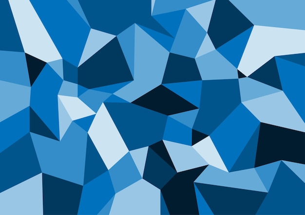Fondo de mosaico poligonal azul Ilustración vectorial de estilo polimétrico bajo Plantillas de diseño de negocios