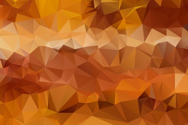 Vector fondo de mosaico poligonal de color dorado