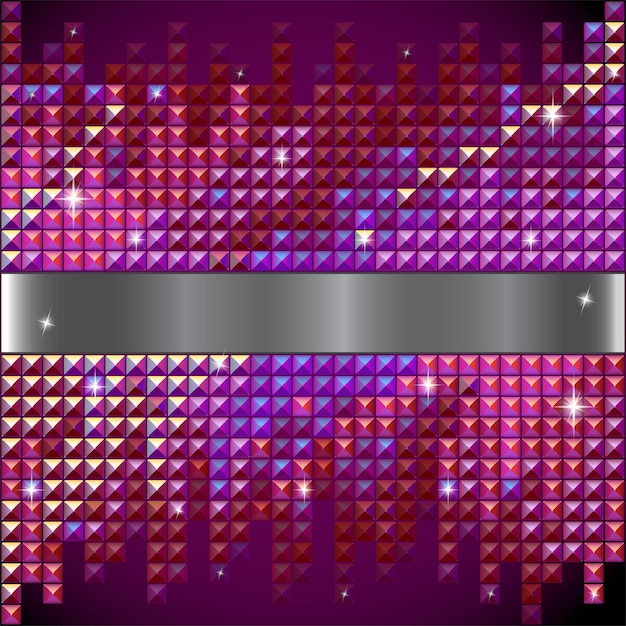 Fondo de mosaico rojo de piedra de rinoceronte vectorial