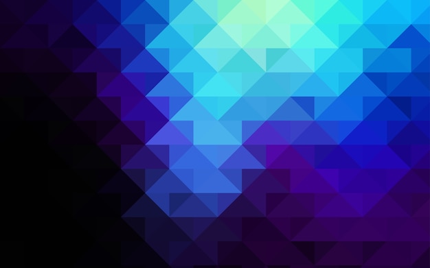 Fondo de mosaico de triángulo vector AZUL oscuro