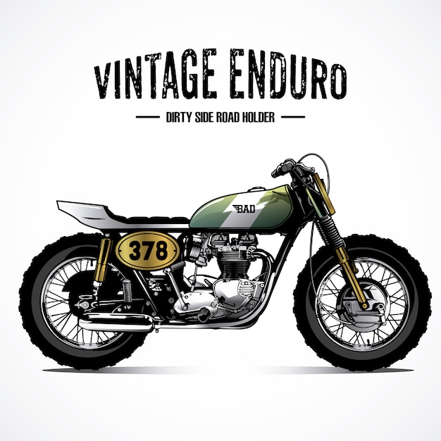 Vector fondo con moto vintage