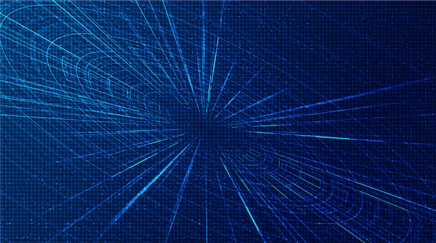 Fondo de movimiento de velocidad de hiperespacio futurista
