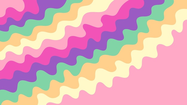 Fondo multipropósito líquido fluido ondulado abstracto con color retro vintage