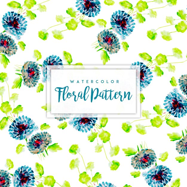 Fondo multiusos floral del estampado de flores de la acuarela