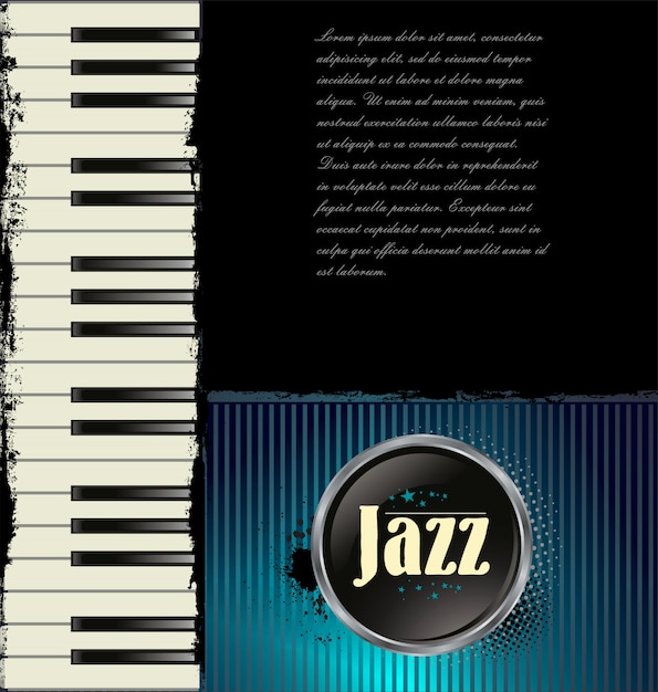 Vector fondo de musica de jazz