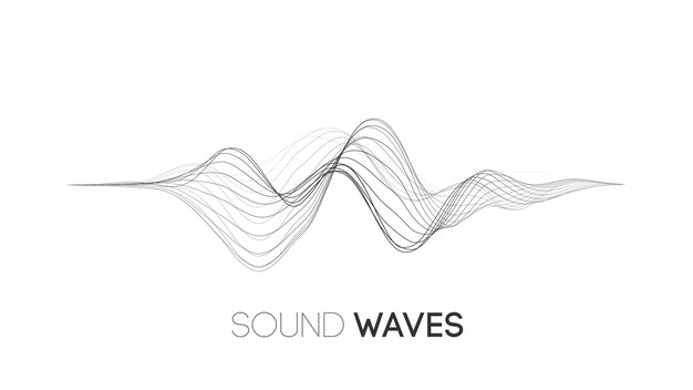 Fondo de música de ondas sonoras ondas de audio fondo de pulso abstracto