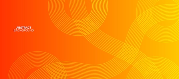 Fondo naranja y amarillo abstracto con formas geométricas