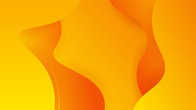 Fondo naranja y amarillo mínimo abstracto con conceptos geométricos creativos y de gradiente mínimo para carteles, pancartas, imagen de concepto de página de destino
