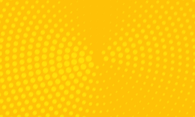 Fondo naranja para comics pop art medio tono de fondo en ilustración vectorial amarillo