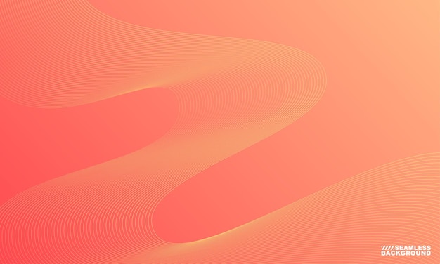 FONDO NARANJA DEGRADADO CON LÍNEA ONDULADA ABSTRACTA