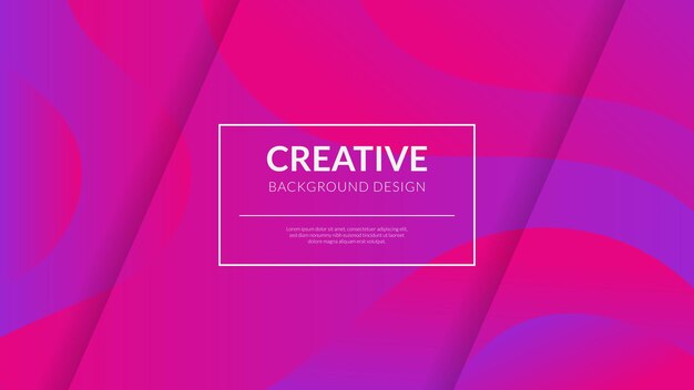 Fondo naranja geométrico mínimo creativo Composición de formas dinámicas Formas de degradado de moda