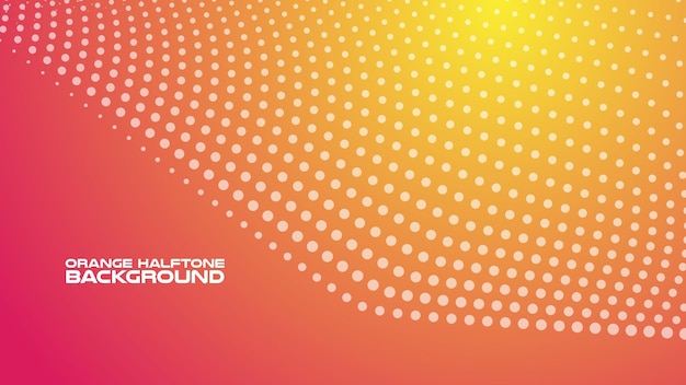 Fondo naranja de medio tono con gradiente para el fondo o la presentación