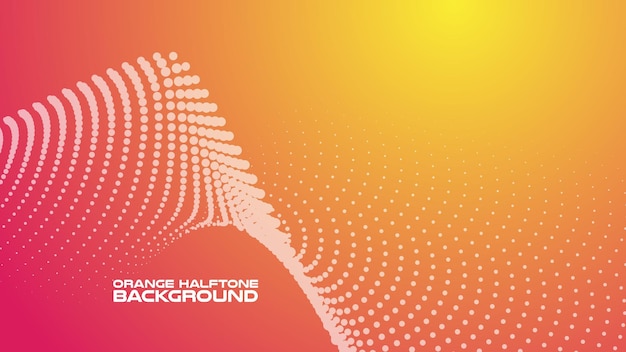 Fondo naranja de medio tono con gradiente para el fondo o la presentación