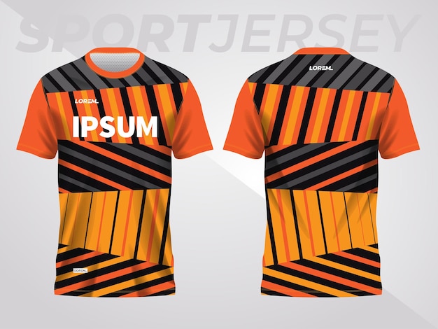 en fondo naranja oscuro para el patrón de la camiseta deportiva