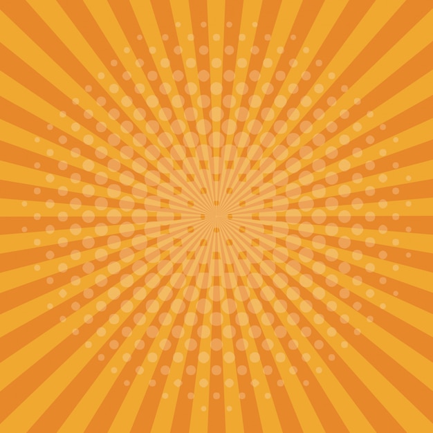 Fondo naranja pop art