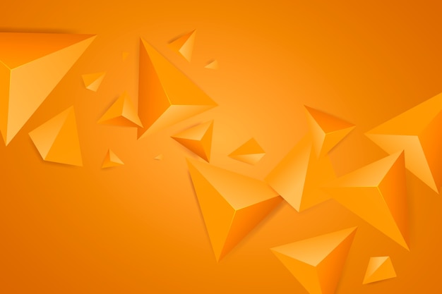 Vector fondo naranja triángulo con colores vivos