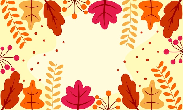 fondo natural con borde de hojas tropicales