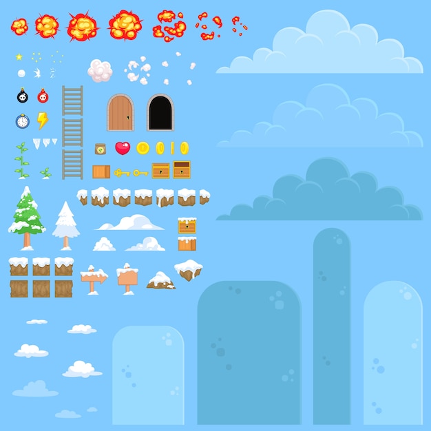 Fondo de naturaleza nieve juego