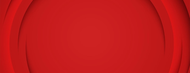 Fondo de Navidad abstracto con líneas curvas sobre fondo rojo plantilla horizontal de ilustración