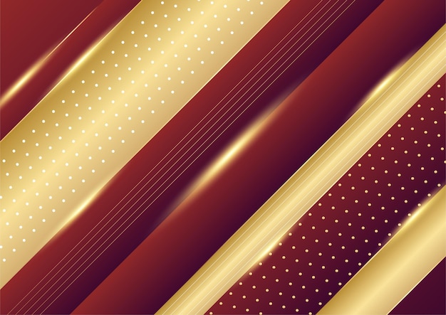 Fondo de Navidad abstracto rojo y dorado