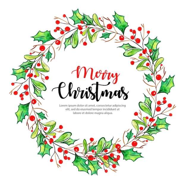 Fondo de Navidad acuarela creativa