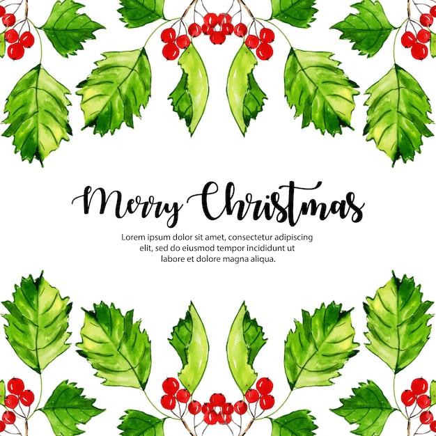 Fondo de Navidad acuarela creativa