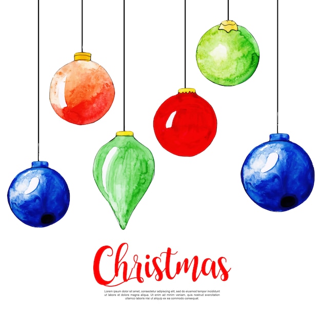 Fondo de navidad acuarela