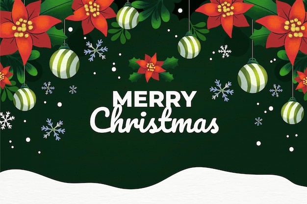 Fondo de Navidad en acuarela