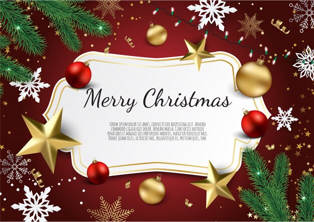 Fondo de Navidad y año nuevo, tarjeta de Navidad