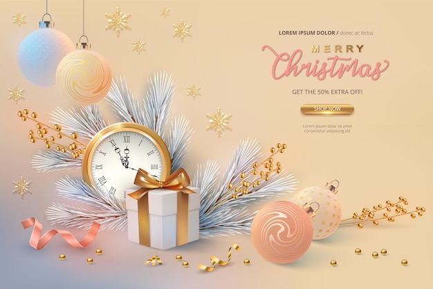 Fondo de Navidad y año nuevo