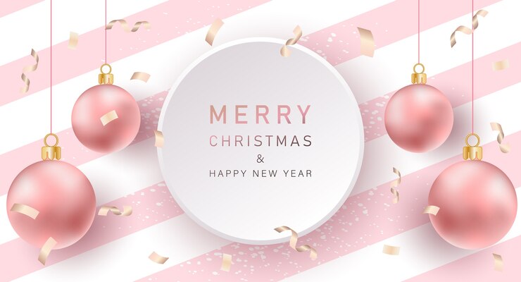 Fondo de Navidad. Banner de feliz navidad